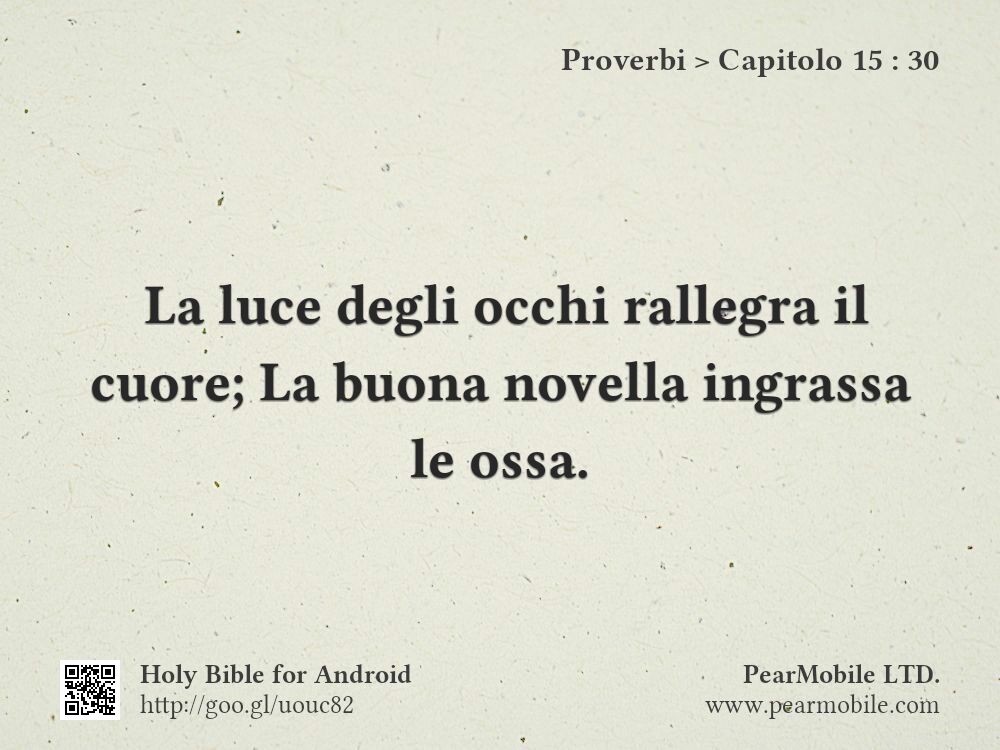 Proverbi, Capitolo 15:30